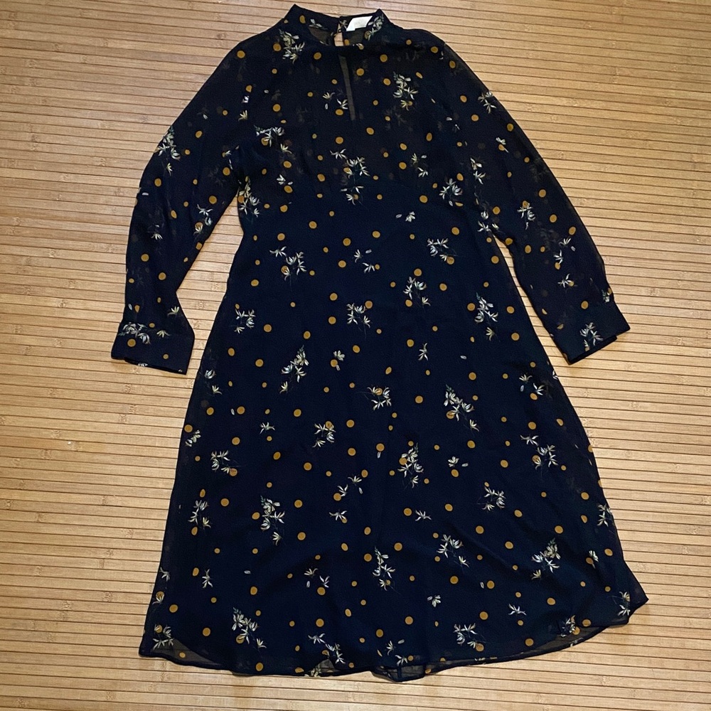 Zara Black Midi Length Dress